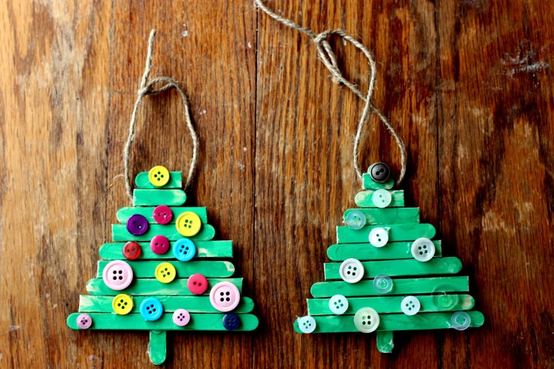 800x533 Easy And Cute Diy Christmas Crafts For Kids Cute Diy Projects - Christmas Tree Painting For Kids