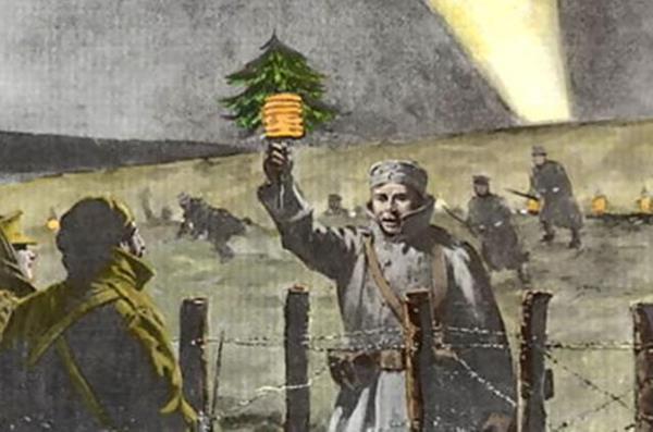 600x397 The Christmas Truce Of 1914 - Christmas Truce Painting