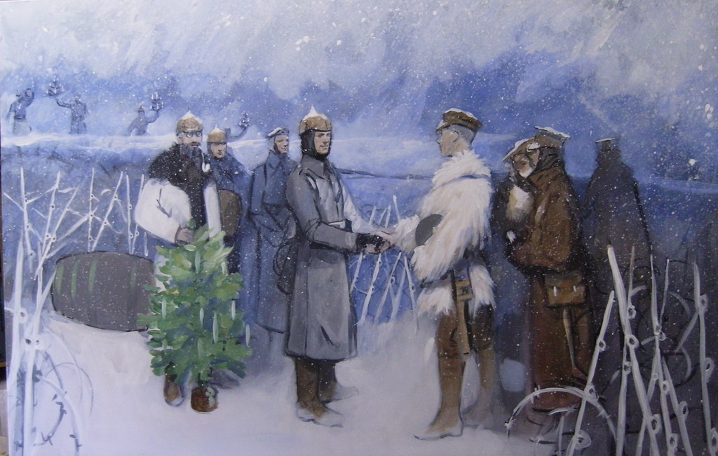 1024x651 Christmas Truce Ww1 ( In Progress ) Technika Sh A366 Soren'S - Christmas Truce Painting