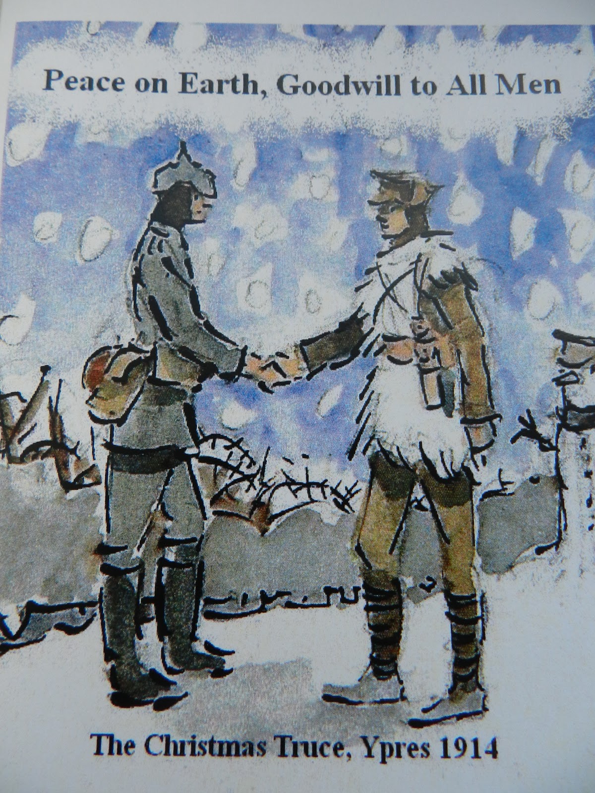 1200x1600 Ww1 Battlefields And Beyond Christmas Truce - Christmas Truce Painting