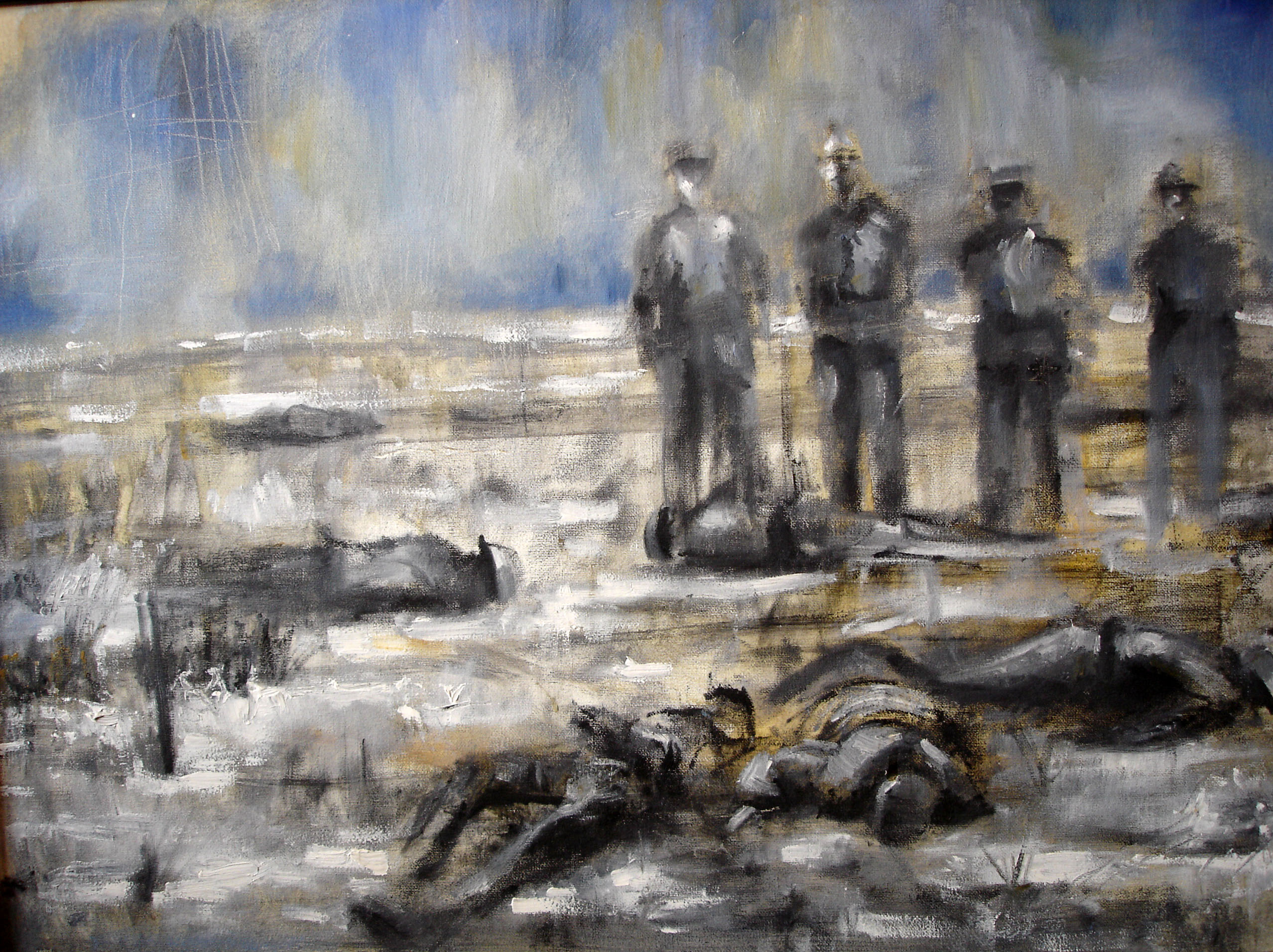 2556x1912 After The Christmas Truce Marc Nelson - Christmas Truce Painting