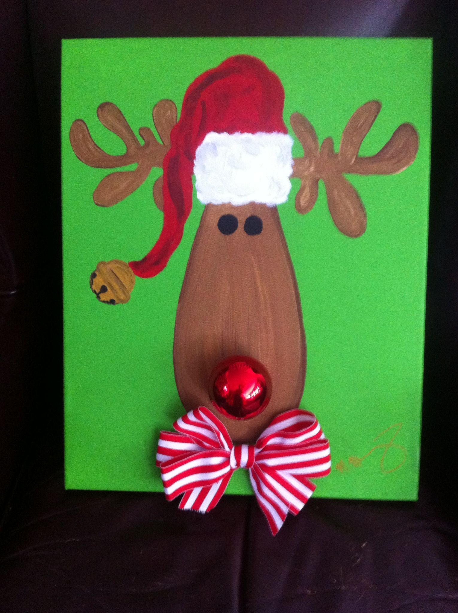 1530x2048 Reindeer Painting My Family Fought Over. Hip Hip Hooray - Christmas Vacation Painting