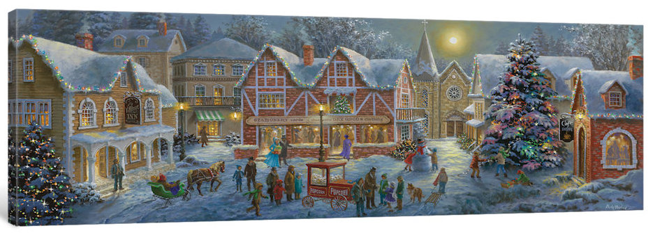 935x335 East Urban Home - Christmas Village Painting