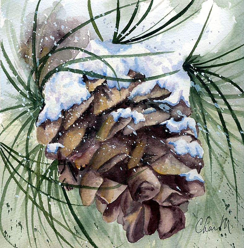 787x800 Show Me Your Christmas Cards [Archive] - Christmas Watercolor Painting