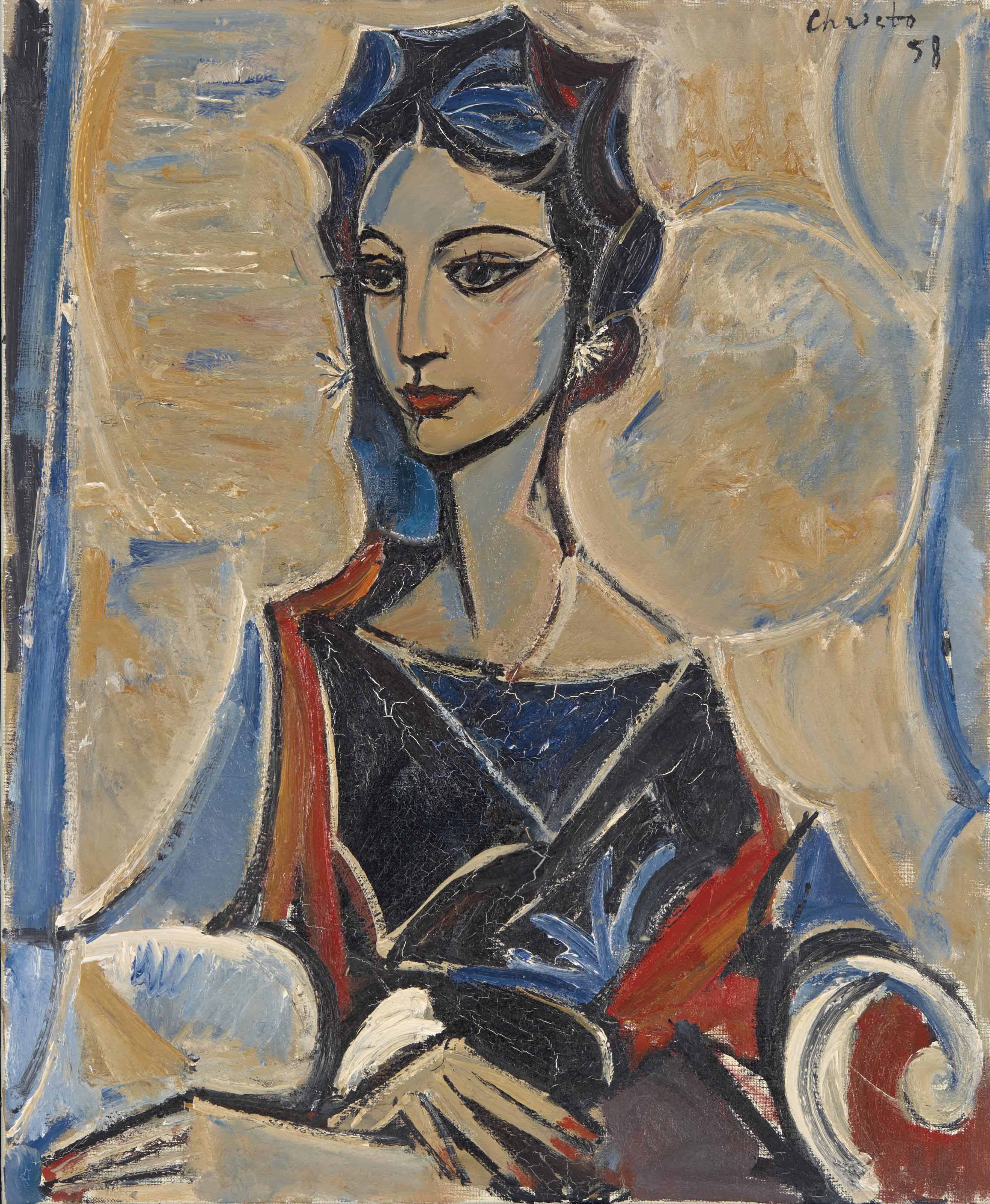 2630x3200 Christo Javacheff En 1935) Portrait De Madame Zeineb - Christo Painting