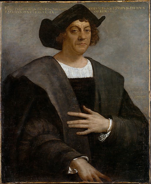 515x625 Sebastiano Del Piombo (Sebastiano Luciani) Portrait Of A Man - Christopher Columbus Painting