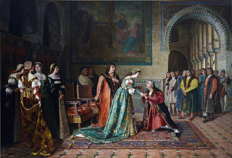 900x616 The Replacement Of Christopher Columbus Painting By Francisco - Christopher Columbus Painting