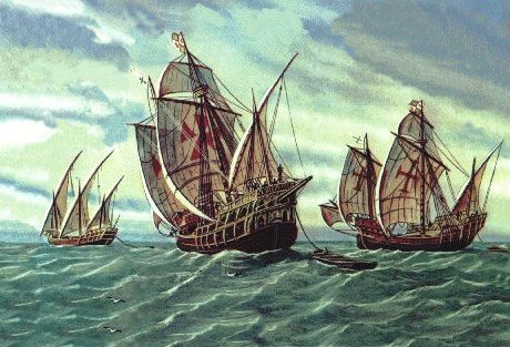 Christopher Columbus Ship Painting