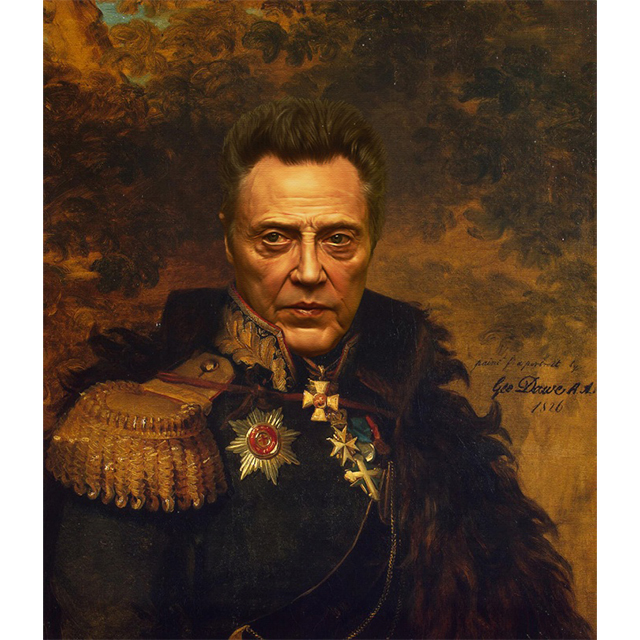 640x640 Christopher Walken Art Drunkmall - Christopher Walken Painting