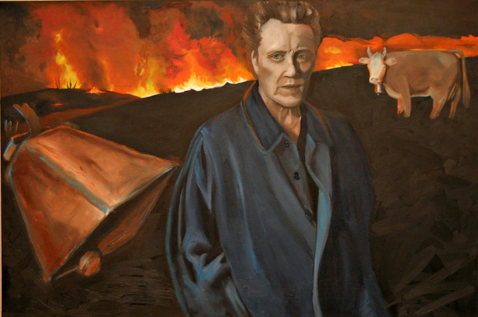 1600x1062 Nancybrownrealistpainter Cowbell For Christopher Walken - Christopher Walken Painting