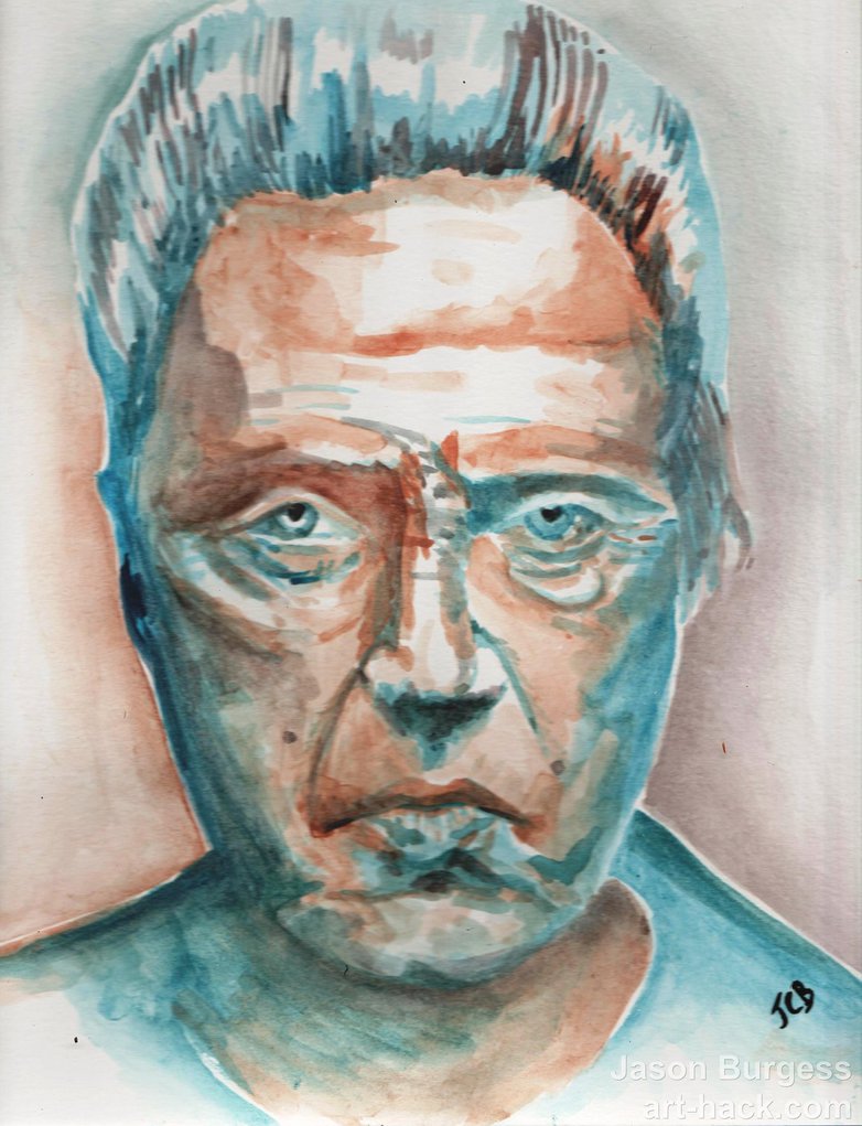 782x1021 Original Painting Christopher Walken More Cowbell By Art Hack - Christopher Walken Painting