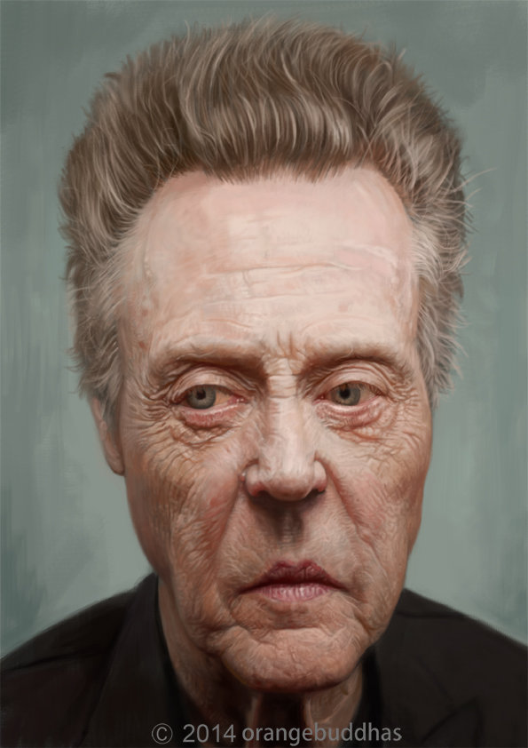 595x842 Artstation - Christopher Walken Painting
