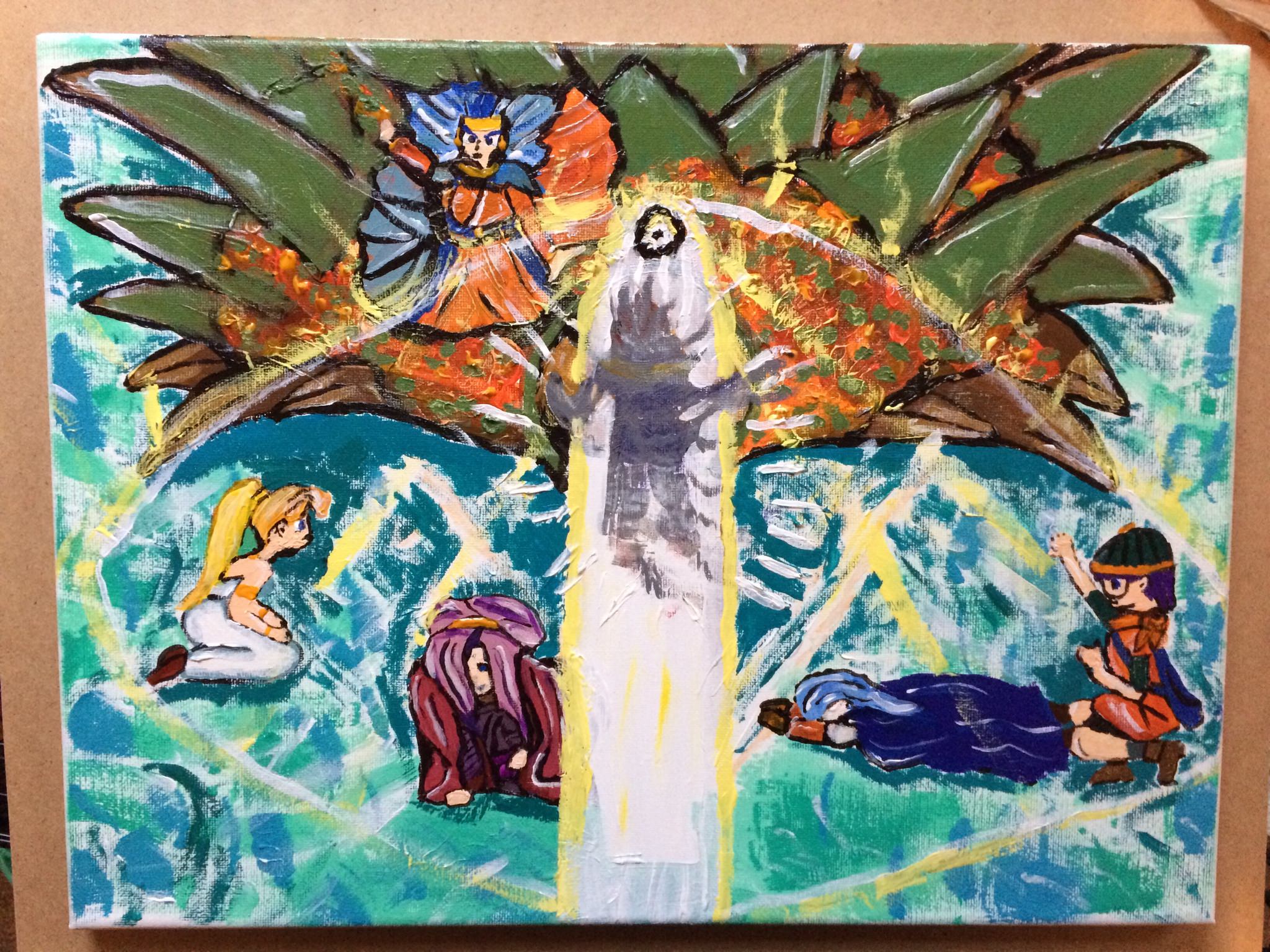 2048x1536 Chrono Trigger Acrylics - Chrono Trigger Painting