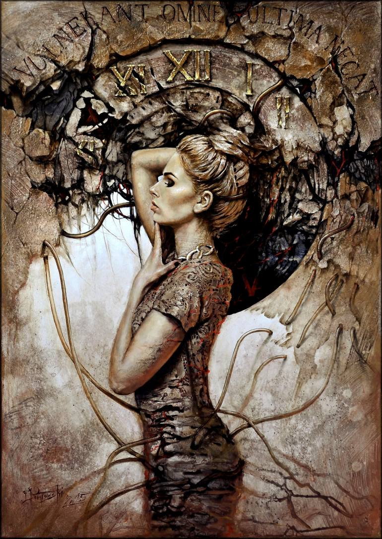 770x1088 Saatchi Art Chronos Ii Painting By Daniel - Chronos Painting