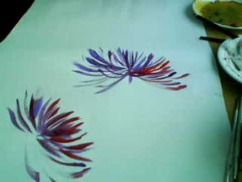 480x360 Giant Chrysanthemum Acrylic Paint - Chrysanthemum Painting