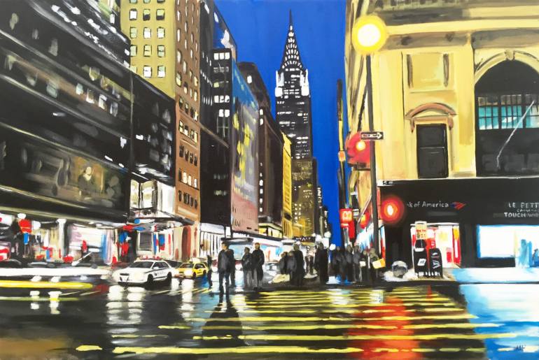 770x515 Saatchi Art New York 31 - Chrysler Building Art Deco Painting