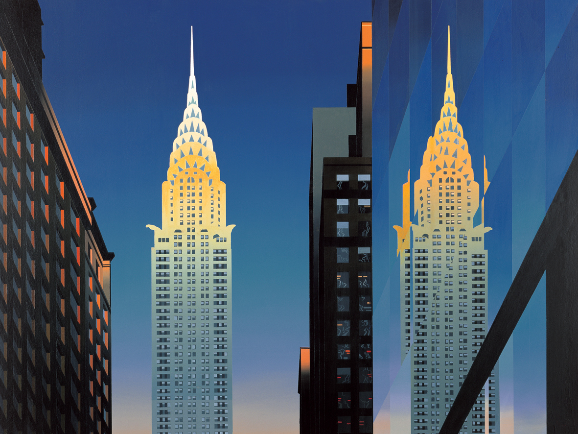 Chrysler Building Art Deco Painting At Paintingvalley Com