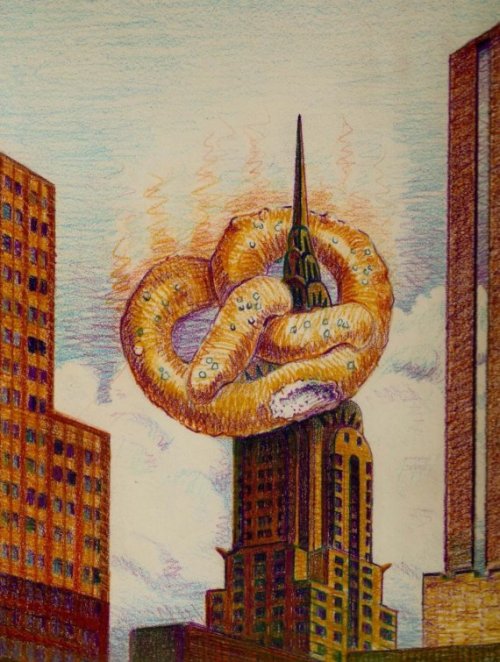 500x662 Art Deco Architecture - Chrysler Building Art Deco Painting