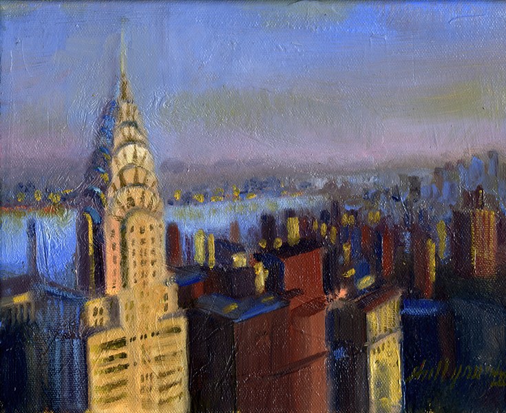 735x600 Chrysler Building Nyc Canvas Prints Learn To Oil Paint Dvd - Chrysler Building Painting