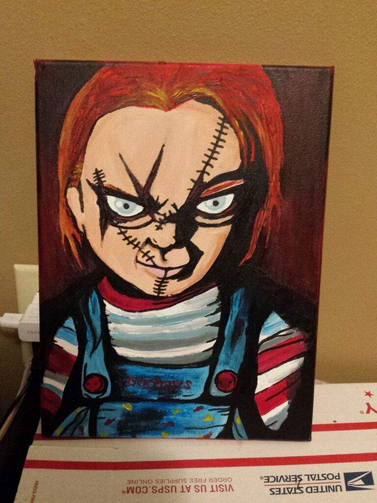 768x1024 Chucky Painting Horror Amino - Chucky Painting