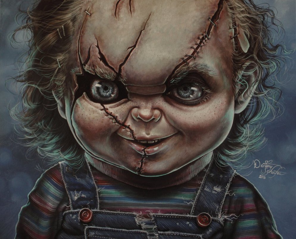 995x802 Chucky Painting By Straewefin - Chucky Painting