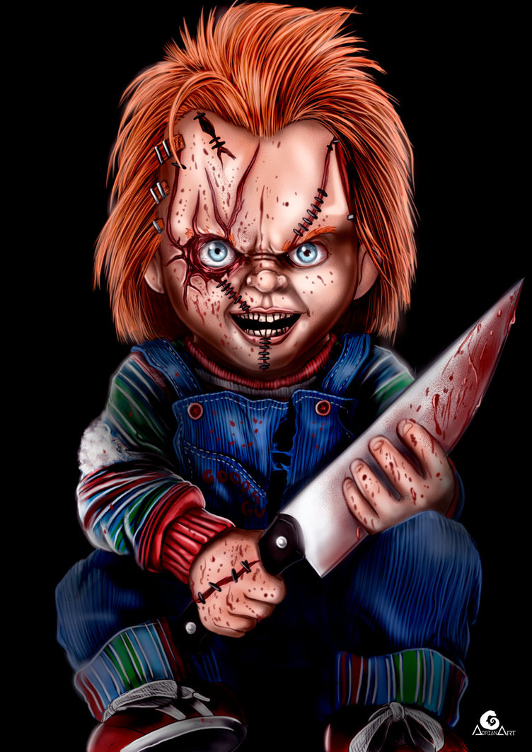 752x1063 Chucky + Speed Paint By Artag95 - Chucky Painting