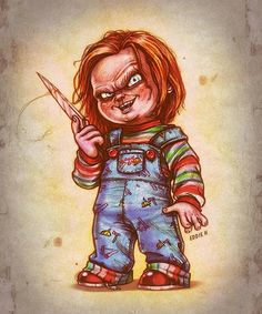 236x283 Just A Piece I Did To Practice Painting In Photoshop Horror - Chucky Painting
