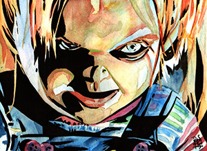 300x219 Paintings - Chucky Painting
