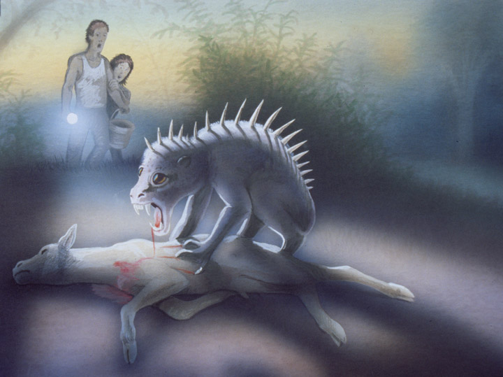 720x539 Shukernature From War Time Vampire To Modern Day Chupacabra - Chupacabra Painting