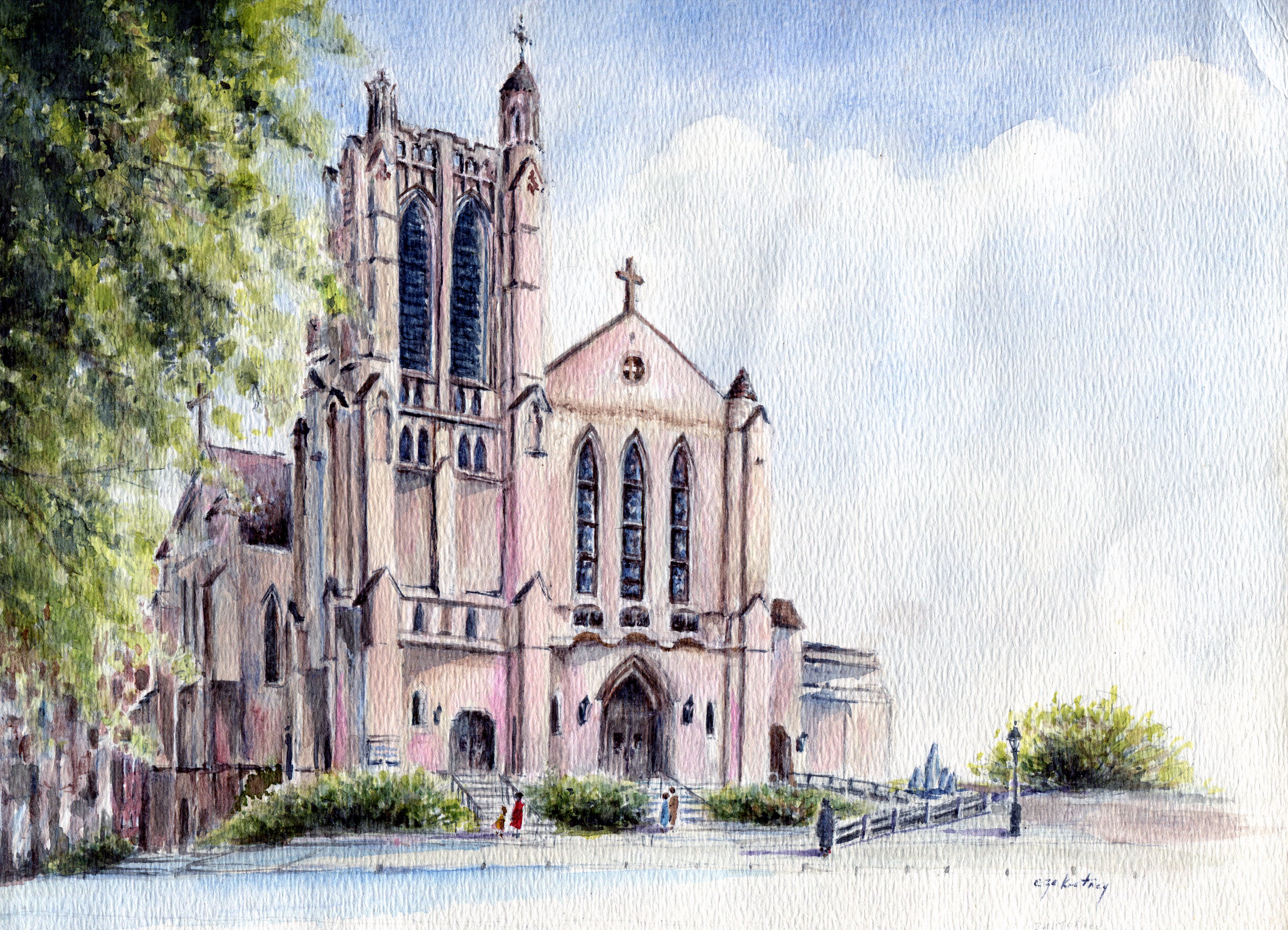 3408x2459 St James Church Painting 001 St. James Catholic Church - Church Painting