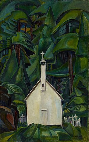 300x479 The Indian Church (Painting) - Church Painting