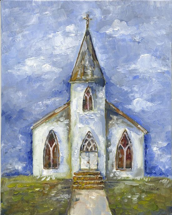 550x687 Church Painting Churches Churches, Paintings - Church Painting