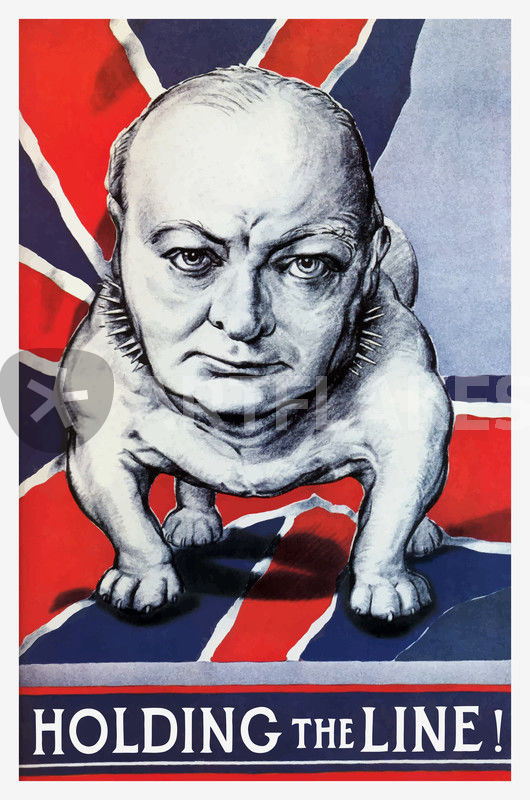 530x800 Winston Churchill - Churchill Bulldog Painting