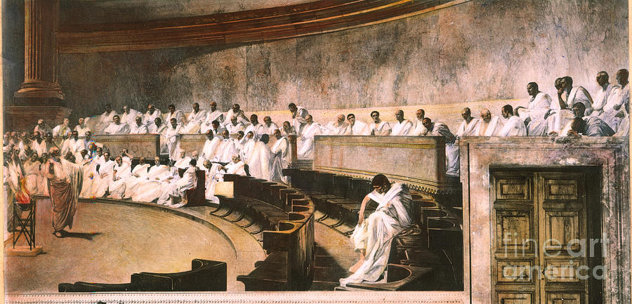 900x433 Cicero In Senate Photograph By Granger - Cicero Painting