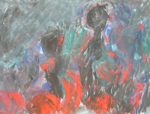 500x380 Abstract Acrylic Paintings Dilemma By David Cicero - Cicero Painting