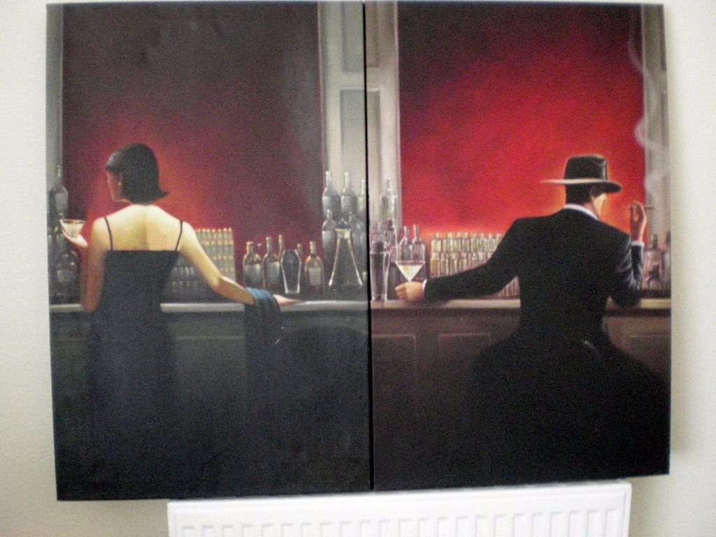 1024x768 Cigar Bar Canvas - Cigar Bar Painting