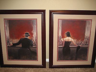 400x300 Framed Cigar Bar Wine Bar Painting Set, Brent Lynch - Cigar Bar Painting