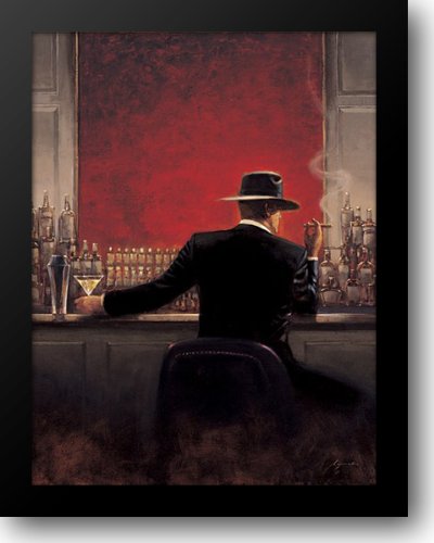 400x500 Cigar Bar 11x13 Framed Art Print By Lynch, Brent - Cigar Bar Painting