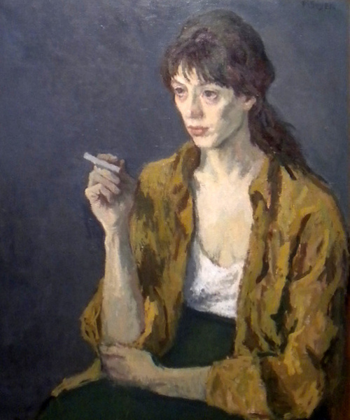 500x600 Artwork By Elizabeth Nourse - Cigarette Painting