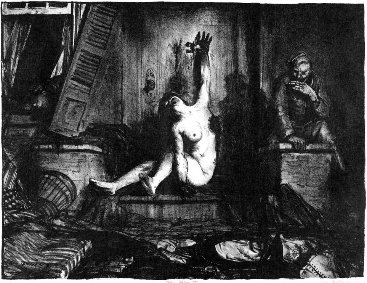 1239x956 The Cigarette Painting George Wesley Bellows Oil Paintings - Cigarette Painting