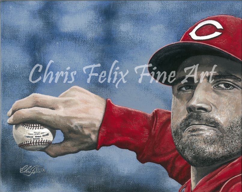 806x640 Cincinnati Reds - Cincinnati Reds Painting