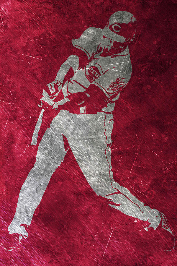 600x900 Joey Votto Cincinnati Reds Art Painting By Joe Hamilton - Cincinnati Reds Painting