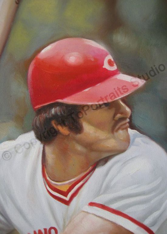 550x771 Pete Rose, Cincinnati Reds - Cincinnati Reds Painting