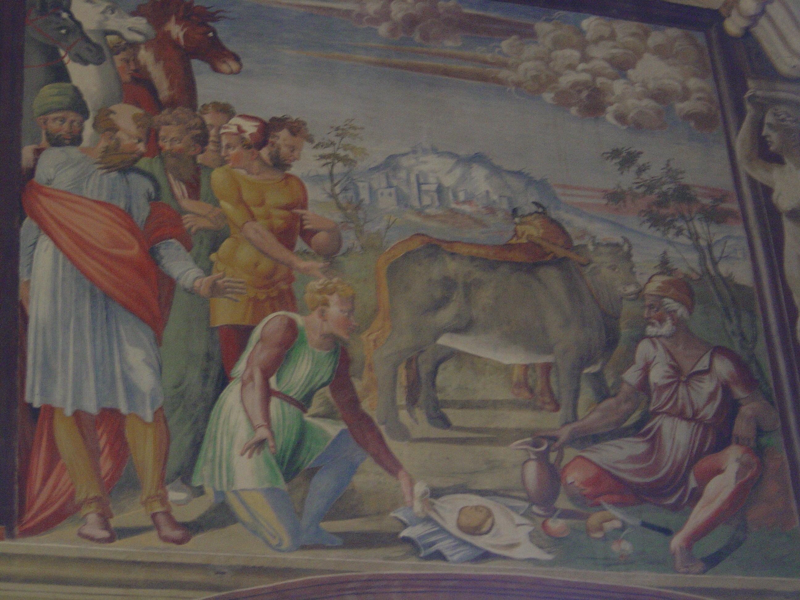 2592x1944 Paintings From Roman History In Il Palazzone, Cortona - Cincinnatus Painting