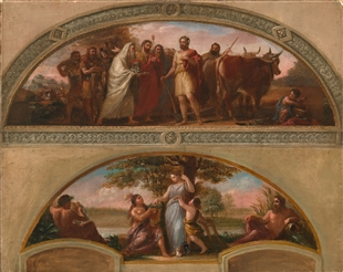 310x246 Sketch For Calling Cincinnatus From The Plow Us House - Cincinnatus Painting