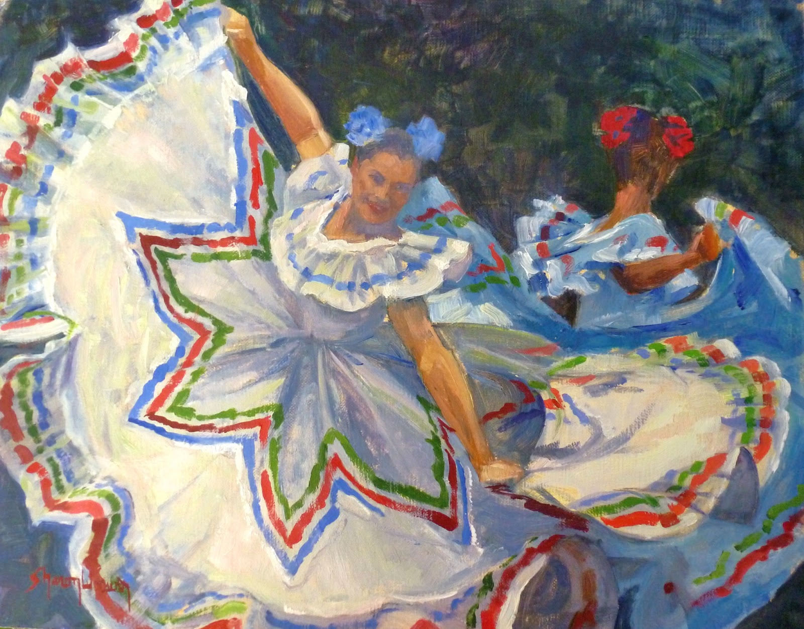 1600x1251 Movement In Art Reflections Of An Artist Sharon Weaver - Cinco De Mayo Painting