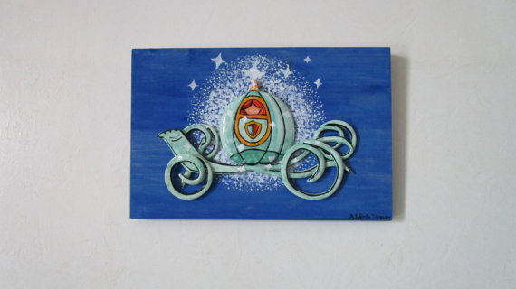 570x320 Fairy Tale Painting Cinderella's Carriage - Cinderella Carriage Painting