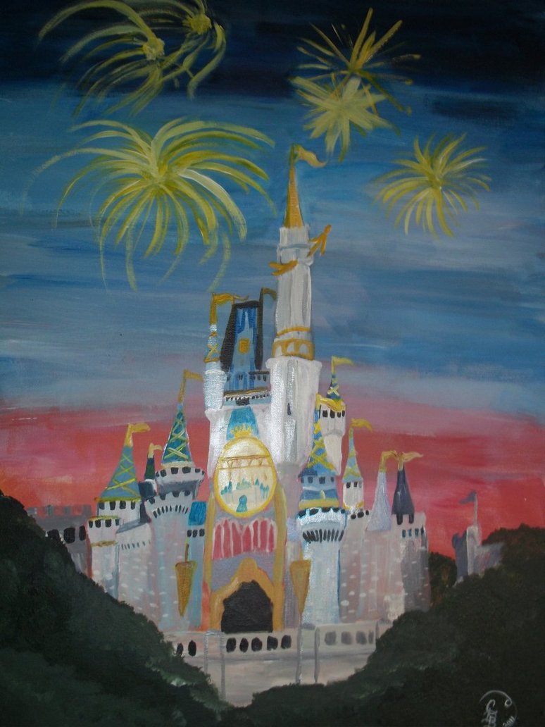 774x1032 Cinderella Castle Painting By Scientific Fantasies - Cinderella Castle Painting