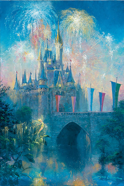 480x720 James Coleman Walt Disney World Castle Magic Of Disney Art - Cinderella Castle Painting