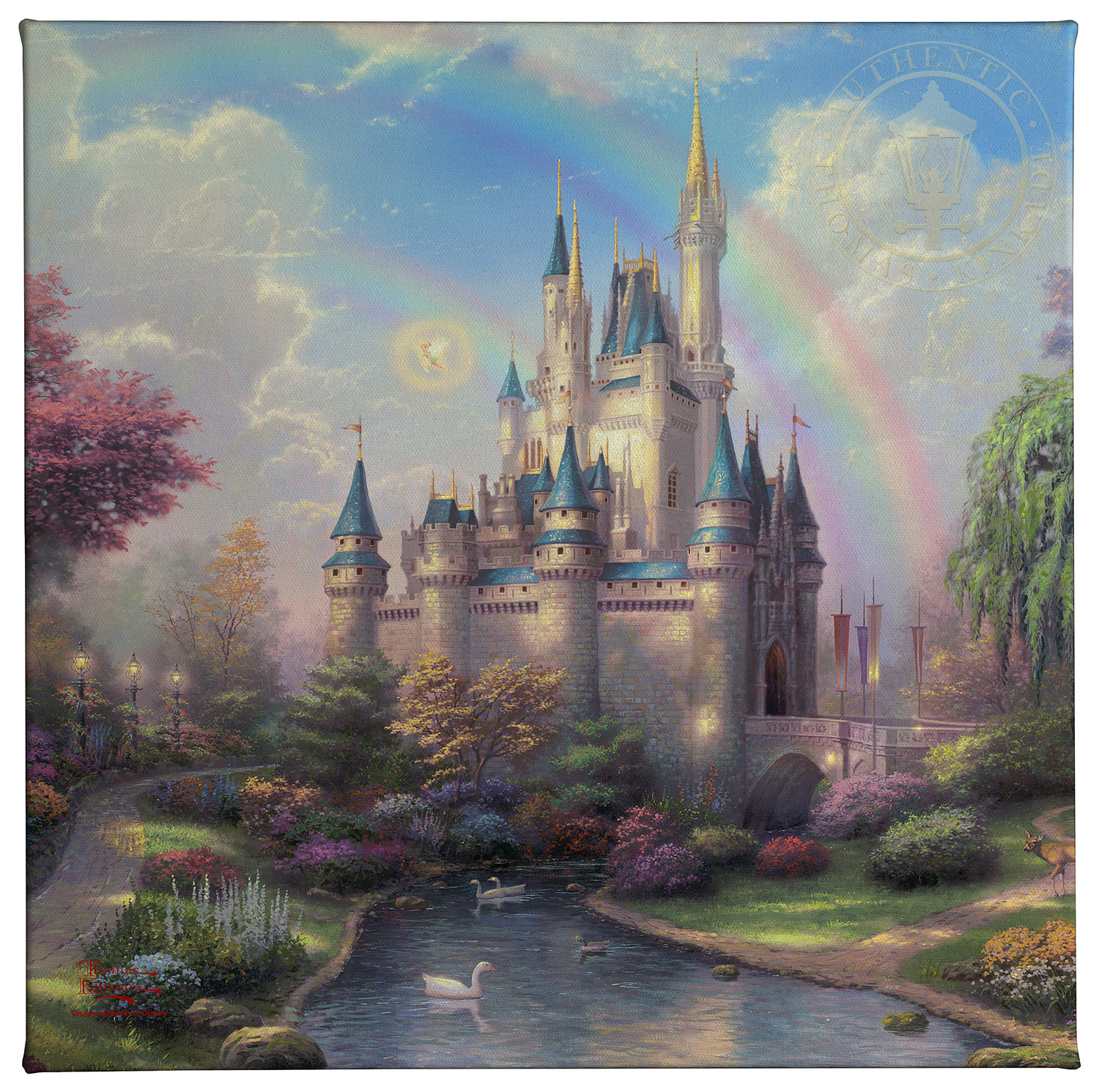 1500x1491 New Day - Cinderella Castle Painting